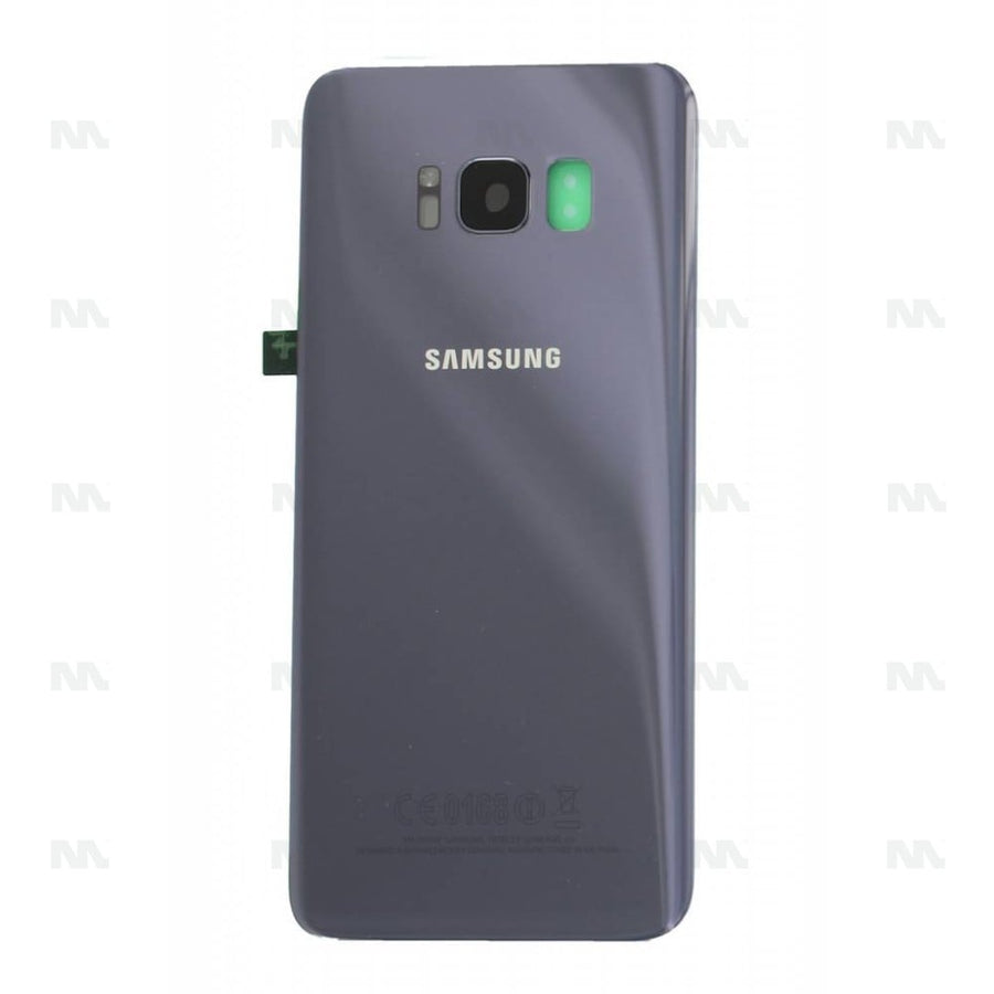 Vitre arrière pour Samsung Galaxy S8 G950F avec lentille gris orchidée OEM