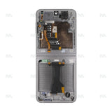 Chassis + Ecran Officiel Service Pack + Vitre pour Samsung Galaxy Z Flip6 F741B - Silver Shadow
