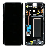 Chassis + Ecran Officiel Service Pack + Vitre pour Samsung Galaxy S9 G960F - Midnight Black