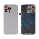 Vitre arrière avec NFC (Grand contour caméra) Compatible pour Apple iPhone 15 Pro Max - Titane Naturel