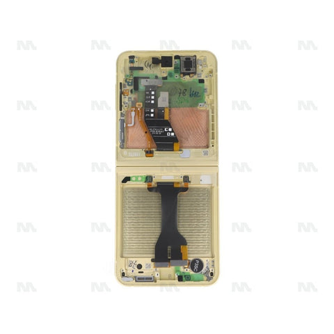 Chassis + Ecran Officiel Service Pack + Vitre pour Samsung Galaxy Z Flip6 F741B - Jaune