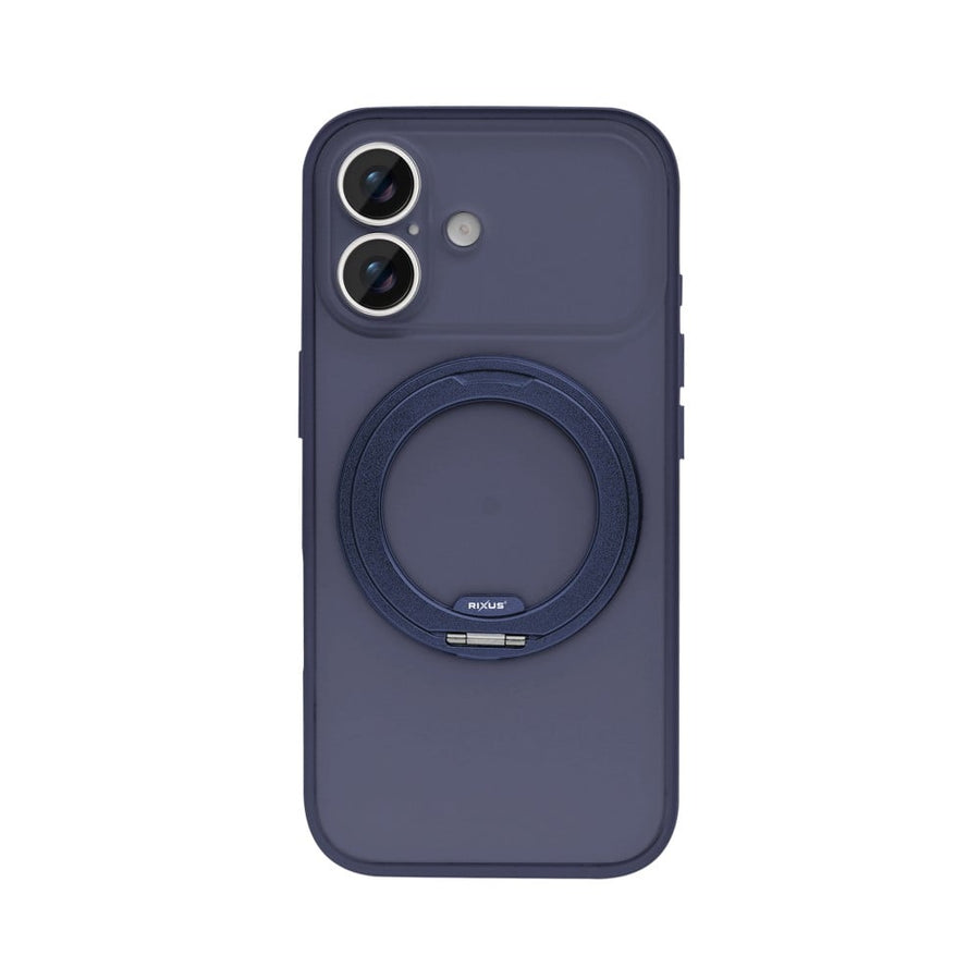 Coque Rixus SnapGrip 360 avec Anneau Support pour Apple iPhone 17 - Bleu