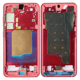Cadre central rouge corail OEM pour Samsung Galaxy S25 S931B