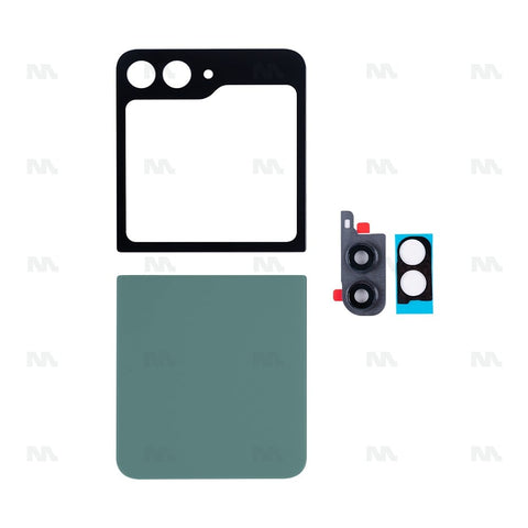 Vitre arrière pour Samsung Galaxy Z Flip5 F731B avec lentille menthe OEM