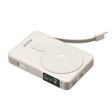 Batterie Externe 10000mAh 35W Rixus RXPB77C Compatible MagSafe - Beige