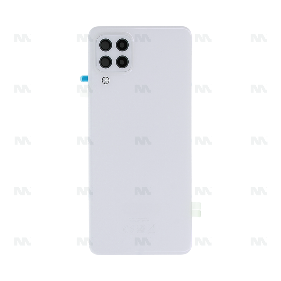 Vitre arrière pour Samsung Galaxy A22 A225 avec objectif blanc OEM