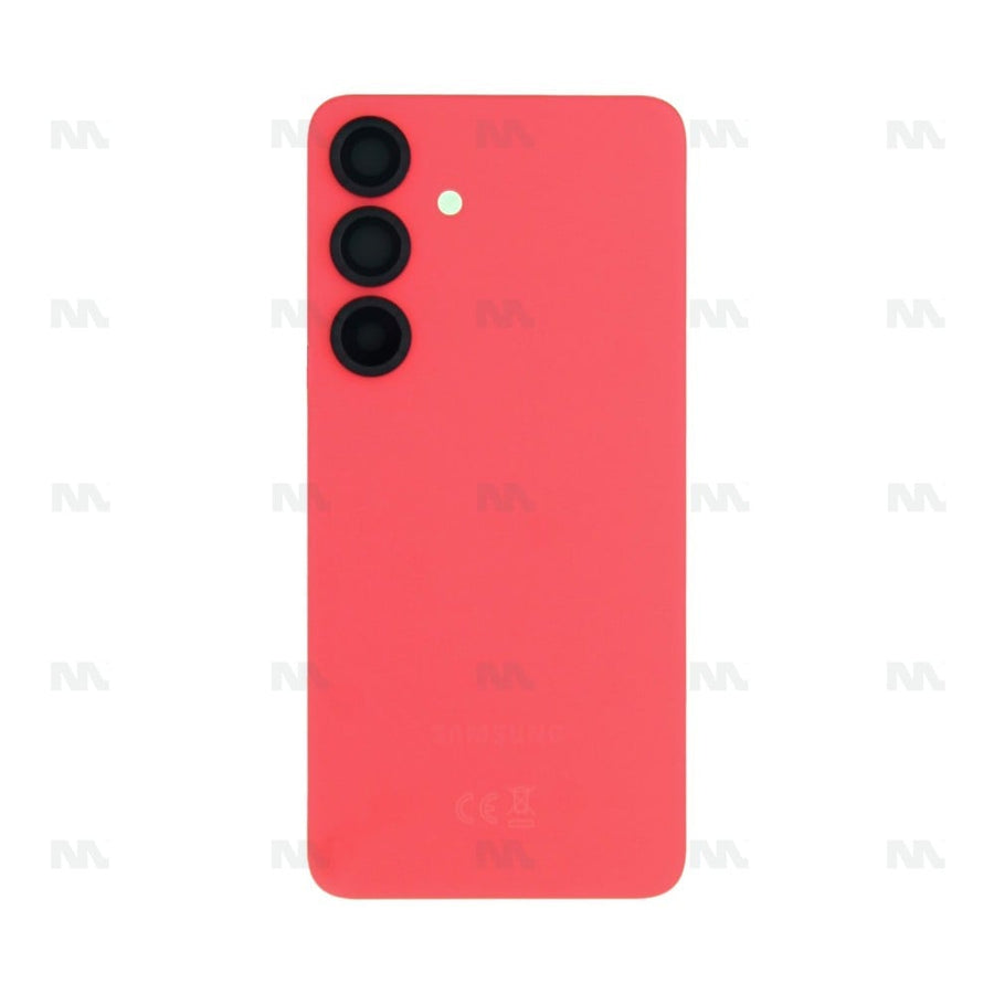Vitre arrière pour Samsung Galaxy S25 S931B avec objectif rouge corail Original