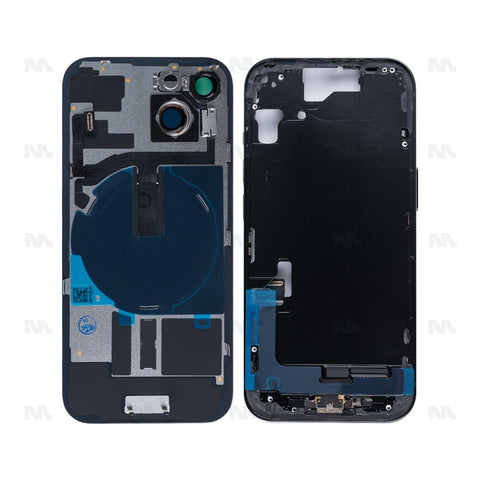 Boîtier avec petites pièces pour Apple iPhone 15 - Noir - OEM