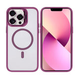 Étui Rixus Classic 03 avec MagSafe pour Apple iPhone 12 Pro Max rose foncé