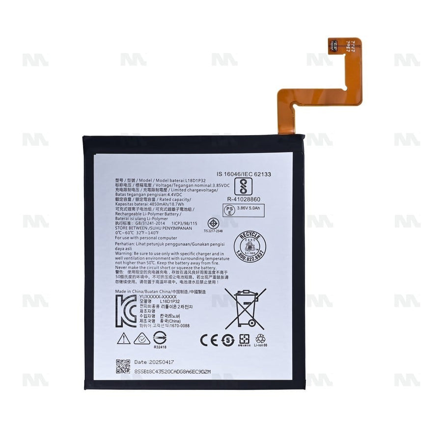 Batterie Lenovo Tab M10 10.6 pouces (2023) TB-X605F (L18D1P32) - OEM