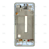 Chassis + Ecran Officiel Service Pack + Vitre pour Samsung Galaxy A53 5G A536B - Bleu