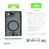 Étui Rixus Classic 04 avec MagSafe pour Apple iPhone 16e vert foncé