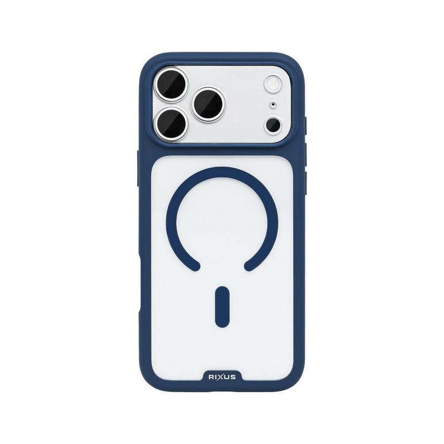 Coque Rixus Crystal Amber pour Apple iPhone 17 Pro Max - Bleu