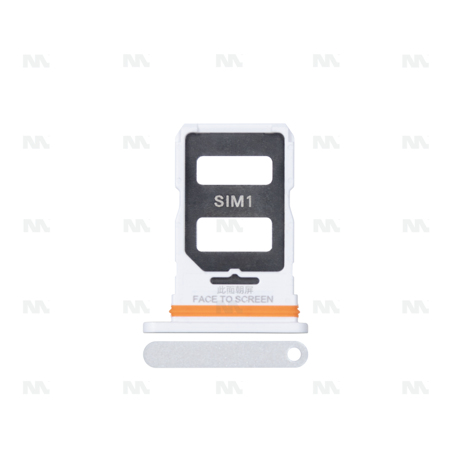 Support pour carte SIM pour Xiaomi Redmi Note 13 Pro 5G – blanc – OEM