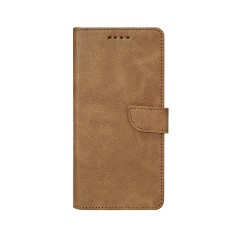 Rixus Bookcase pour Samsung Galaxy A71 4G Marron clair