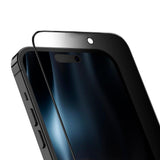 Verre trempé Rixus Privacy à bords entièrement incurvés pour Apple iPhone 17 (lot de 10)