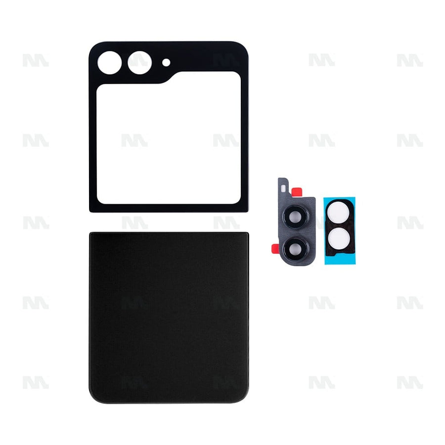 Vitre arrière pour Samsung Galaxy Z Flip5 F731B avec lentille graphite OEM