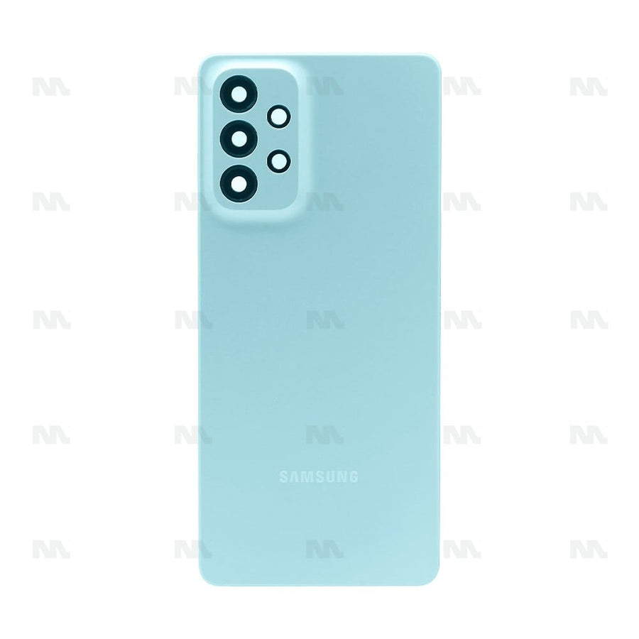 Vitre arrière pour Samsung Galaxy A73 5G A736B avec objectif Awesome Mint OEM