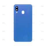 Vitre arrière pour Samsung Galaxy A40 A405F avec objectif bleu OEM
