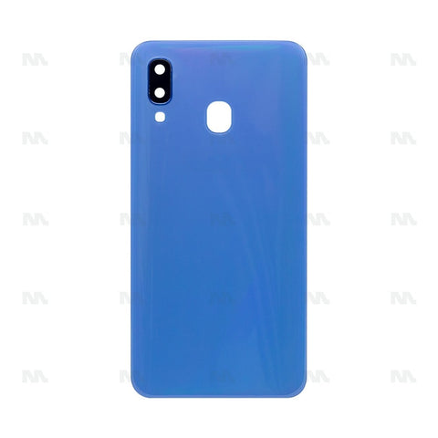 Vitre arrière pour Samsung Galaxy A40 A405F avec objectif bleu OEM