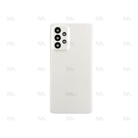 Vitre arrière pour Samsung Galaxy A73 5G A736B avec objectif, blanc génial, OEM