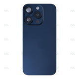 Vitre Arrière avec NFC, cadre d'appareil photo agrandi pour Apple iPhone 15 Pro – Bleu titane reconditionné