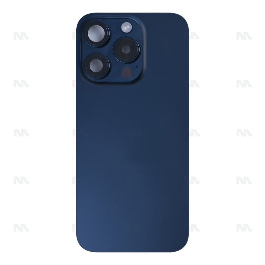 Vitre Arrière avec NFC, cadre d'appareil photo agrandi pour Apple iPhone 15 Pro – Bleu titane reconditionné