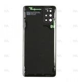 Vitre arrière pour Samsung Galaxy A71 A715F avec prisme pour objectif, couleur noir mat, OEM