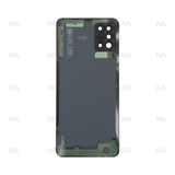 Vitre arrière pour Samsung Galaxy A31 A315F avec prisme pour objectif, couleur bleu écrasé, OEM