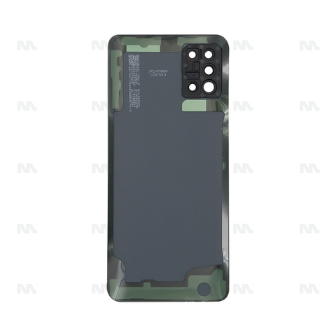 Vitre arrière pour Samsung Galaxy A31 A315F avec prisme pour objectif, couleur bleu écrasé, OEM