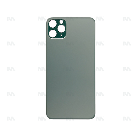 Vitre Arrière pour Apple iPhone 11 Pro Max, cadre d'appareil photo agrandi, vert, compatible
