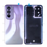 Vitre arrière pour Oppo Reno12 Pro avec objectif Nebula Silver OEM