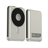 Batterie externe Rixus RXPB76A MagSafe 10 000 mAh avec câble intégré – Argent