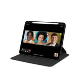 Étui de protection en cuir PU noir pour iPad 10,2 et 10,5