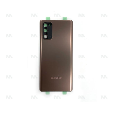 Vitre arrière pour Samsung Galaxy Note 20 N980F avec objectif Mystic Bronze OEM
