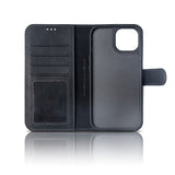 Portefeuille magnétique amovible Rixus Duo pour Apple iPhone 16 Noir