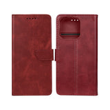 Rixus Bookcase pour Apple iPhone 16 Pro Max Rouge foncé