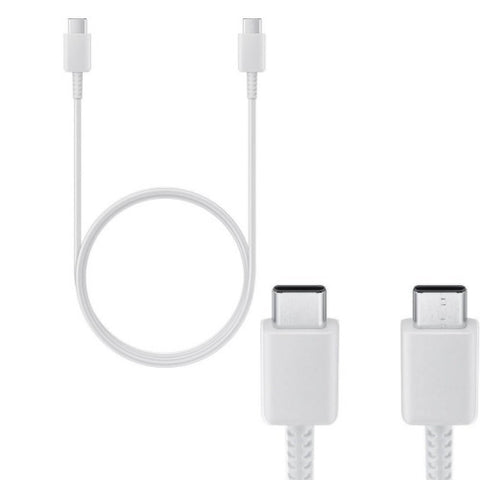 Câble de données Samsung 3A C vers C 1,0 m (EP-DA705BWE) en vrac - Blanc