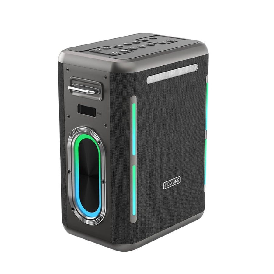 Enceinte Bluetooth Yibolang X69Pro avec deux microphones, couleur noire