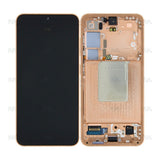 Chassis + Ecran LCD + Vitre pour Samsung Galaxy S24 (SM-S921B) Sandstone Orange Pre - Assembled