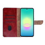 Étui Portefeuille Rixus pour Samsung Galaxy A27 - Rouge Foncé