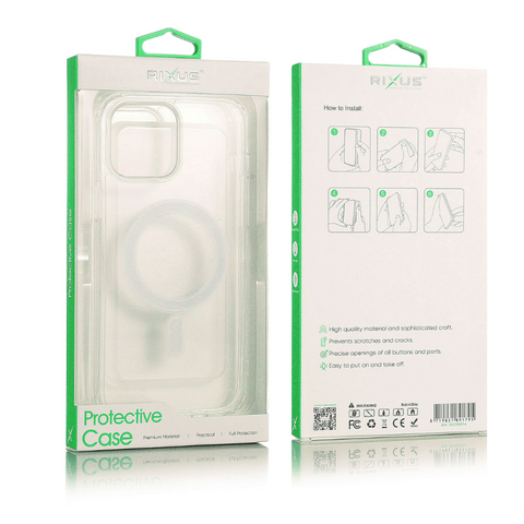 Étui transparent magnétique Rixus pour Apple iPhone 14 Plus