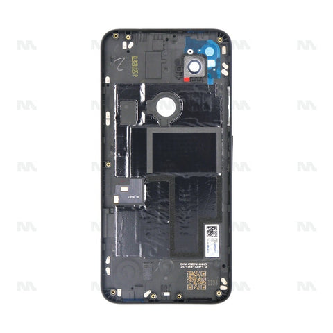 Vitre arrière pour Google Pixel 4a G025J avec objectif, noir, OEM