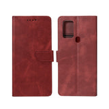 Bibliothèque Rixus pour Samsung Galaxy A21s Rouge foncé