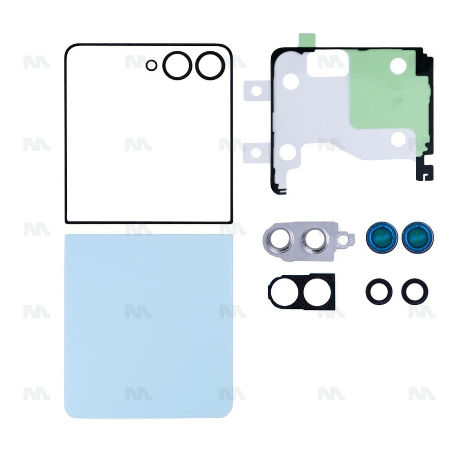 Ensemble de coques arrière Samsung Galaxy Z Flip7 F741B avec lentille menthe OEM