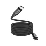 Câble de recharge magnétique Rixus RXUC61C USB-C vers USB-C 1 m 60 W noir