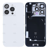 Vitre Arrière avec NFC, cadre d'appareil photo agrandi Titane blanc reconditionné pour Apple iPhone 16 Pro