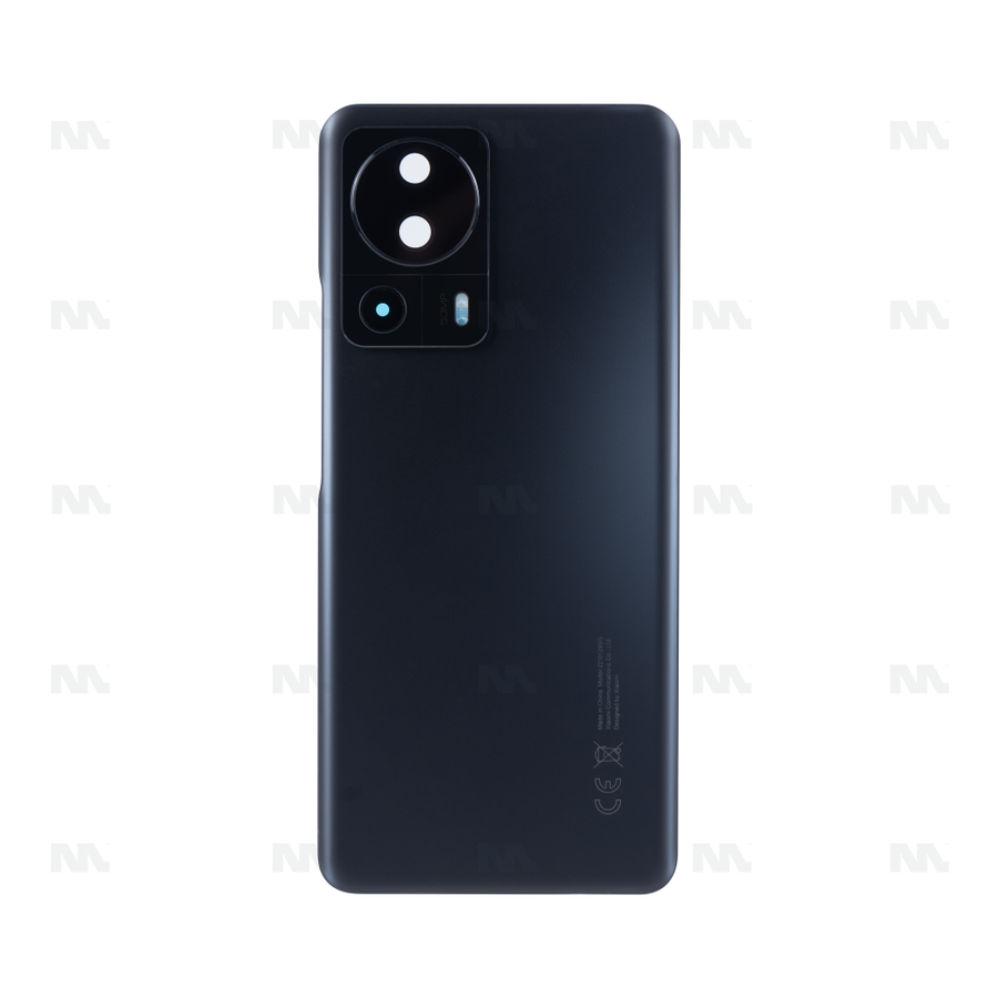 Vitre arrière pour Xiaomi 13 Lite avec objectif noir OEM