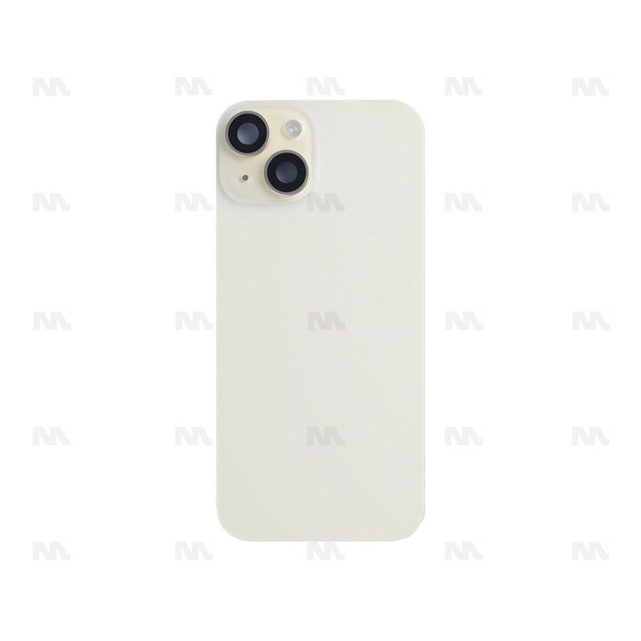Vitre Arrière avec NFC, cadre de caméra agrandi jaune pour Apple iPhone 15 – Reconditionné