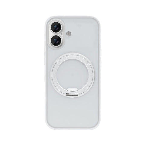 Coque Rixus SnapGrip 360 avec Anneau Support pour Apple iPhone 16 - Blanc